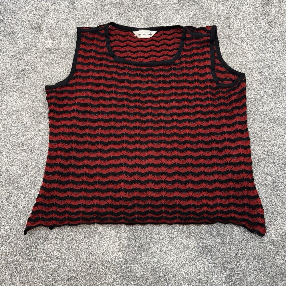 Vintage 90s Exclusively Misook Sweater Tank Large Acrylic Korea Quiet Luxury